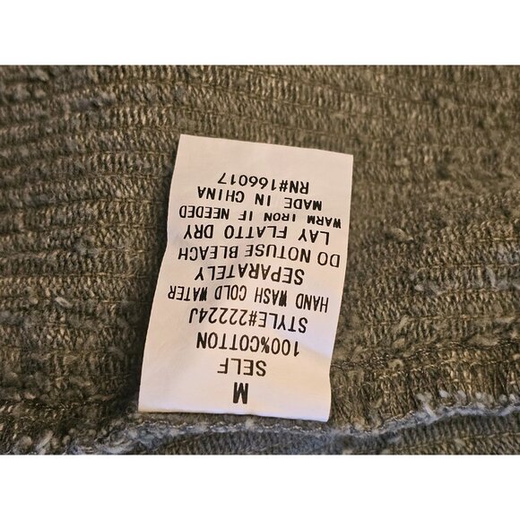 Studded Fringe Corduroy Jacket Green Snap Button Closure By Blue B Collection Si - Picture 15 of 15